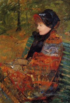 María Cassatt Painting - Otoño también conocido como Perfil de Lydia Cassatt madres hijos Mary Cassatt